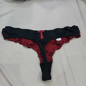 Burgundy 🥰Lace Thong Panty