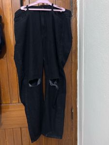 Black rugged jeans