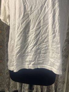 Avon Basic White V-Neck T-Shirt