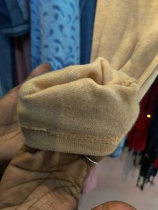 Nude woolen Leggings - Size M