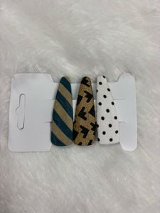 Cute Patterned Hair Clips Set