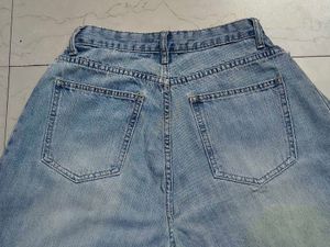 S-BIN JEANS VINTAGE LIGHT WASH WIDE LEG BARREL JEA