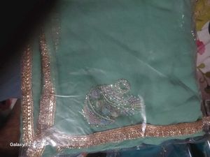 Elegant Sea Green Saree