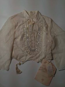 Beaded cheongsam top