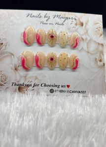 handmade Unique Press-On Nails Set