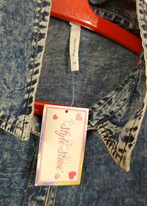 4xl Stylish Denim Shirt For Women