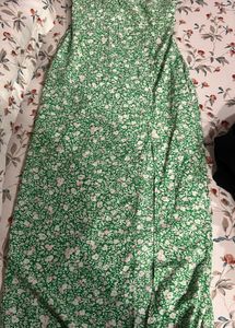 zara printed corsetry inspired Dress
