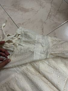 Chic White Eyelet Sundress