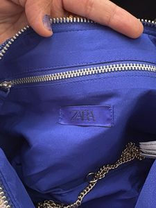 Zara Striped Palm Tree Clutch
