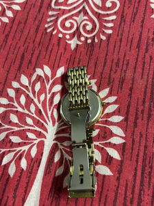 Daniel Klein Chronograph Golden Diamond Wrist Watc