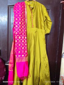 Beautiful Gown With Banrasi Duppta
