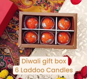Diwali Laddu Candles Box - Set of 6 Laddoo