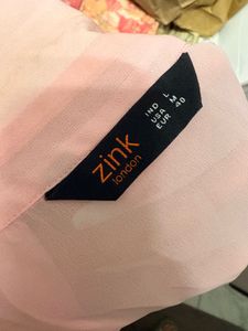 Stunning Pink Sequined Crop Top &amp; Palazzo Set
