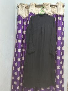 Black Button-Down Shirt Dress
