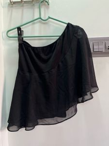 Chic Black One-Shoulder Top