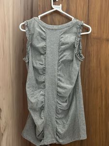 Grey Sleeveless Top