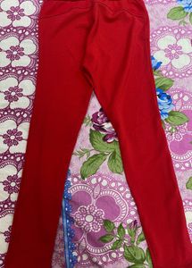 Vibrant Red Women's Pants