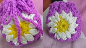 Handmade Crochet Pouch Airpods/ Earpods Case