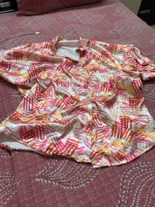 Vibrant Printed Button-Up Shirt