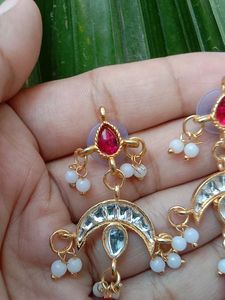 rajputi Designer Chandbali Earrings