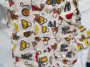 Unique Graphic Print Button-Up Shirt