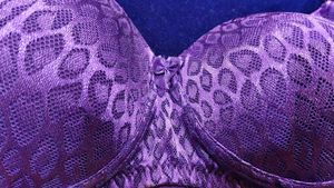 Beautiful Purple net padded Bra