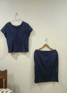 Sparkly Peplum Top and skirt