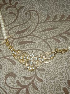 Pearl Necklace with 22 carat Gold plating