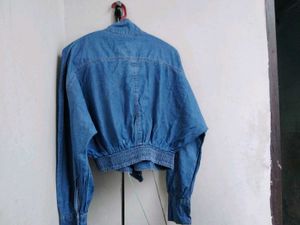Zara Chic Cropped Denim Jacket