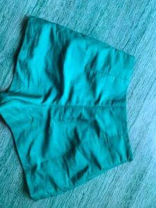 Teal High-Waisted Shorts