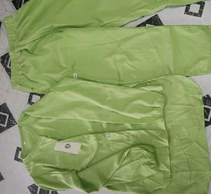 Lime Green Button-Up Shirt