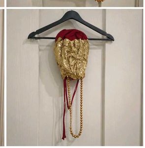 Elegant Maroon Kurta Set with Dupatta &amp; Potli Bag