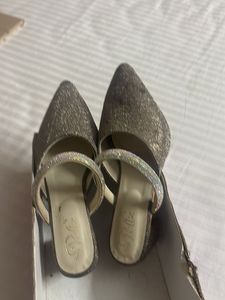Sparkly Wedge Heels with Straps