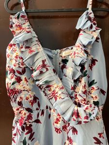 Floral Ruffle Mini Dress