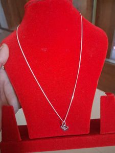 Elegant Silver Heart Pendant Necklace