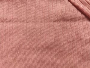 Peach Ribbed Cross-Neck Top 🎀