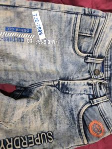 Superdry Light Wash Distressed Jeans