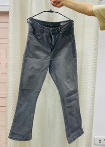 Grey Flare Jeans