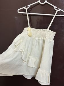 cute sleeves ballon top/skirt