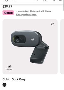 Logitech C270 HD Webcam - Crystal Clear Video