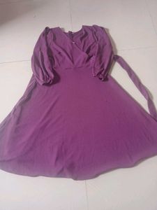 Elegant Purple Midi Dress