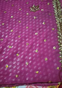 Elegant Magenta Saree