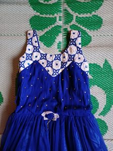 Net Gown Navy Blue Color For Small Size
