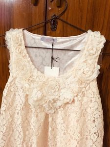 Imported Lace Top With Lining And Layer