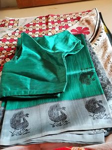 Mysore Semi Silk Saree With Blouse