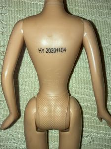 Doll Body and Head with Pink Hair