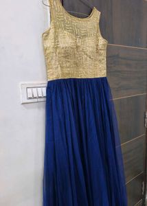 Stunning Blue &amp; Gold Gown
