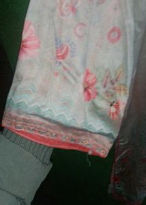 Floral Print Women's Kurta with salwar