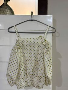 Polka Dot Crop Top