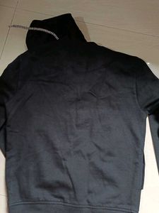 Black NYC Athletics Zip-Up Hoodie
